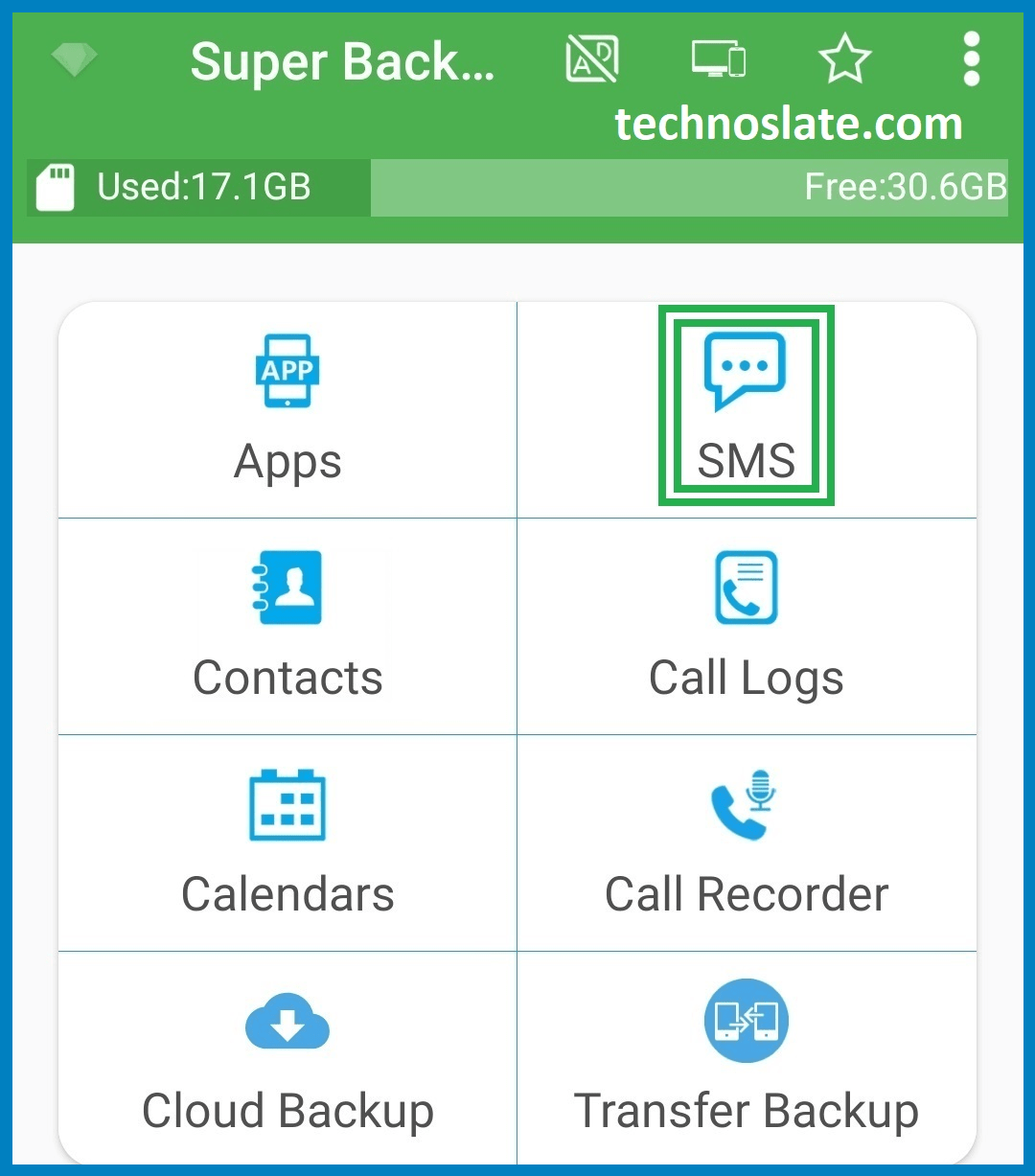 Contacts Message Backup - SMS Backup