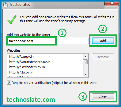Windows Firewall - Trusted Sites