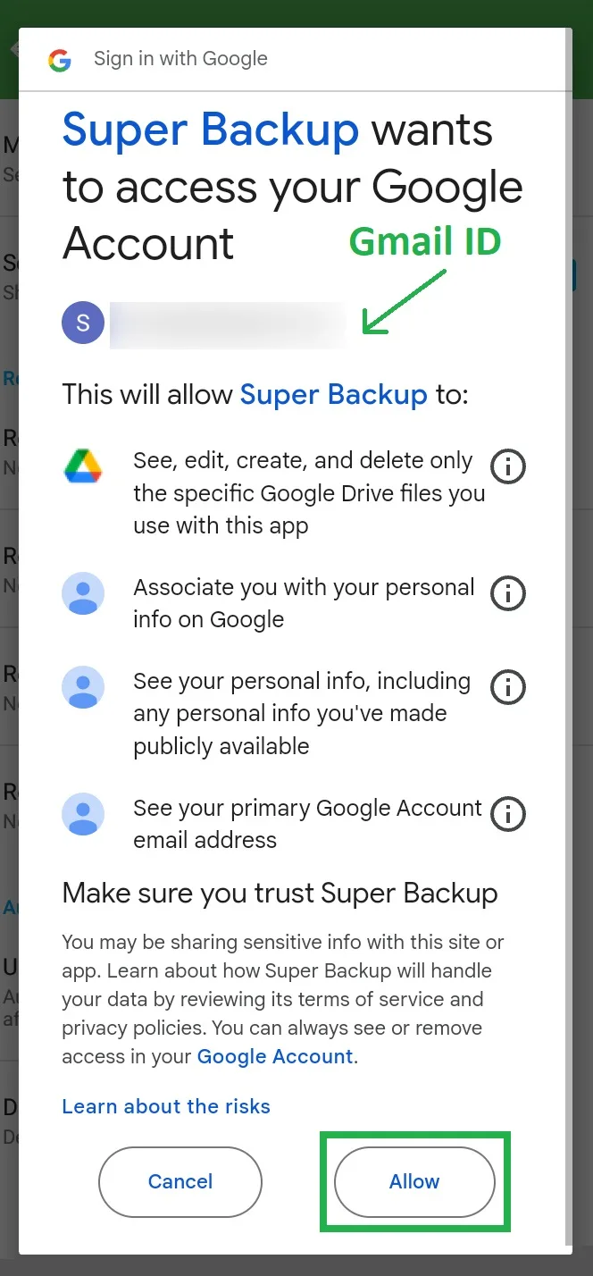 Contacts Message Backup - Allow Permissions.jpg