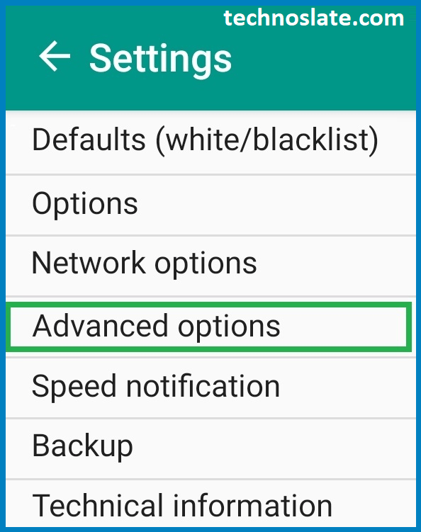 Block Internet Access in Android - Advanced Options