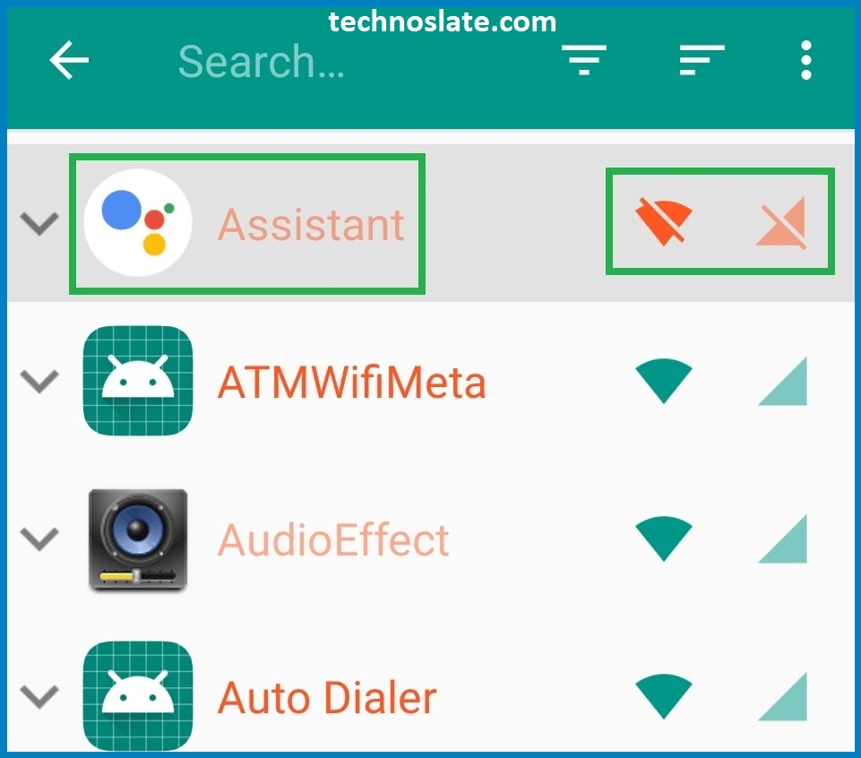 Block Internet Access in Android - Disable System Apps