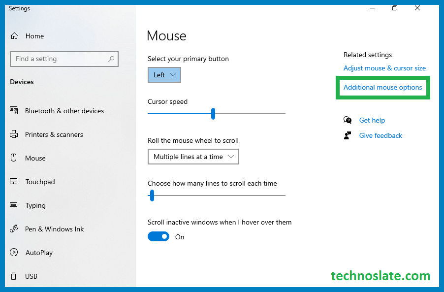 Custom Cursor - Additional Mouse Setting