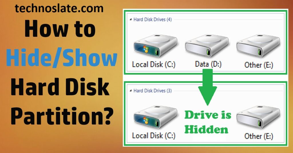 Hard Disk Partition How to Hide or Show