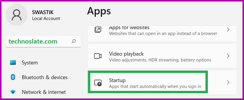Disable Startup Apps 1 to Increase Windows 11 Performance
